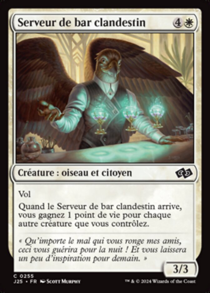 image Serveur de bar clandestin