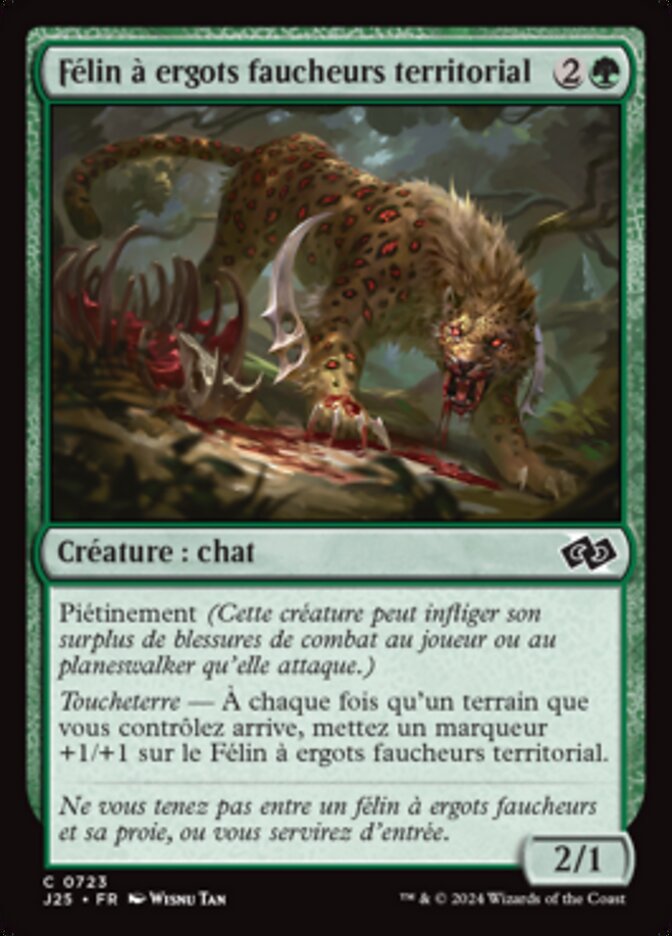 image Félin à ergots faucheurs territorial