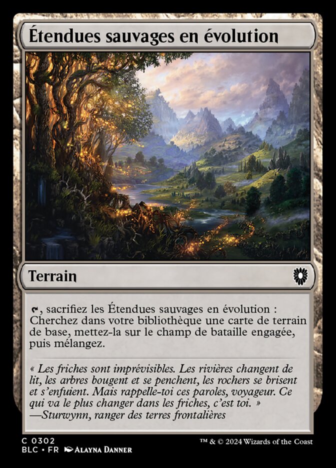 image Étendues sauvages en évolution