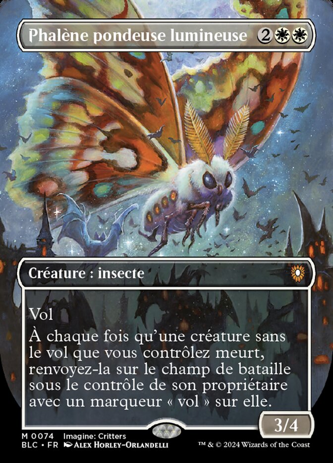 image Phalène pondeuse lumineuse