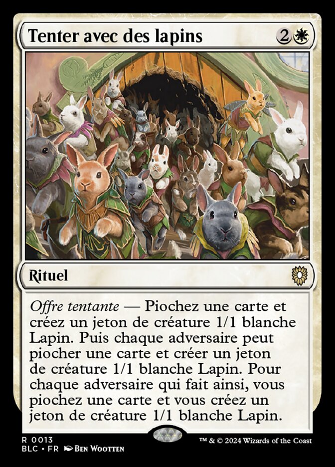 image Tenter avec des lapins