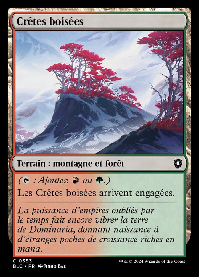 image Crêtes boisées