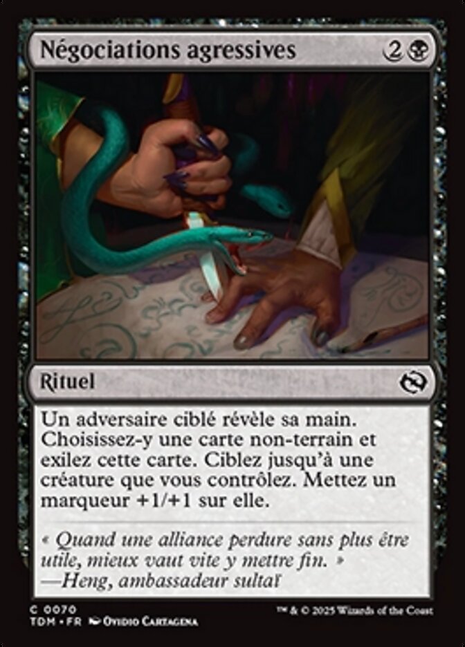 image Négociations agressives