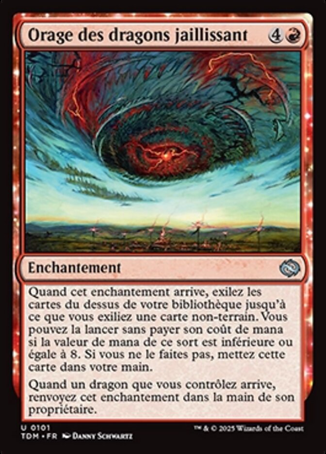 image Orage des dragons jaillissant