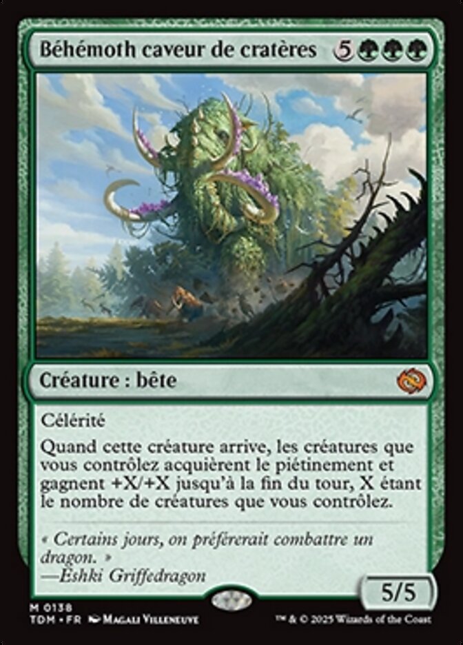 image Béhémoth caveur de cratères