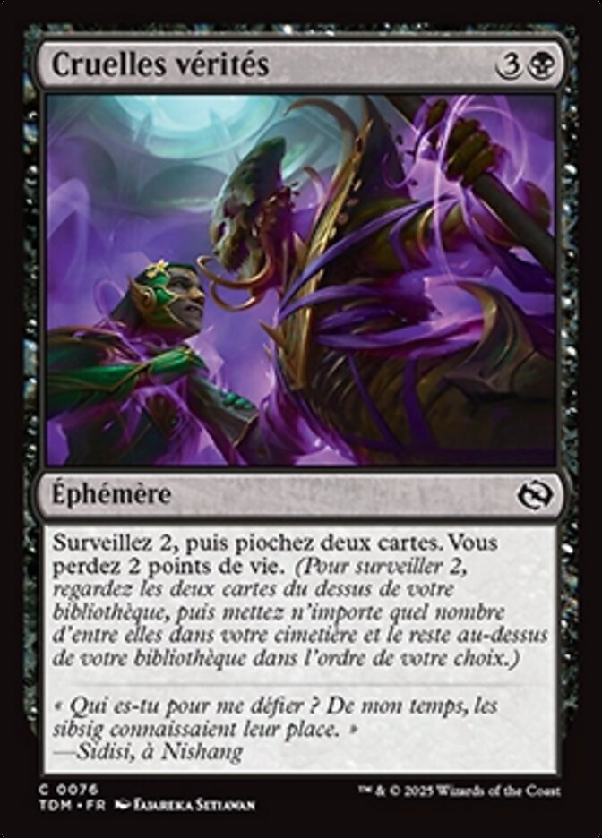 image Cruelles vérités