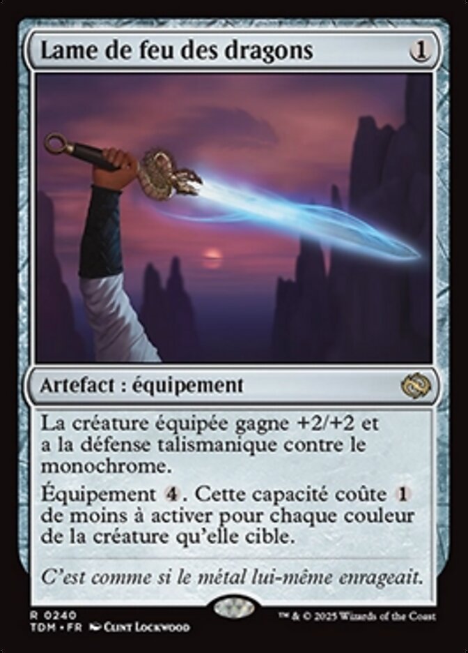 image Lame de feu des dragons