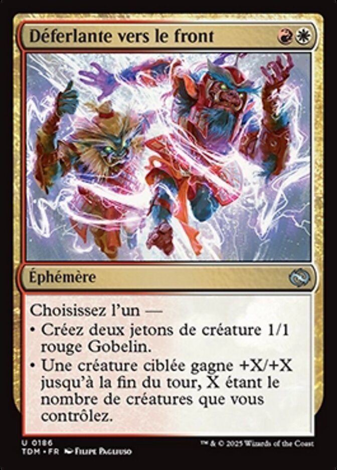 image Déferlante vers le front