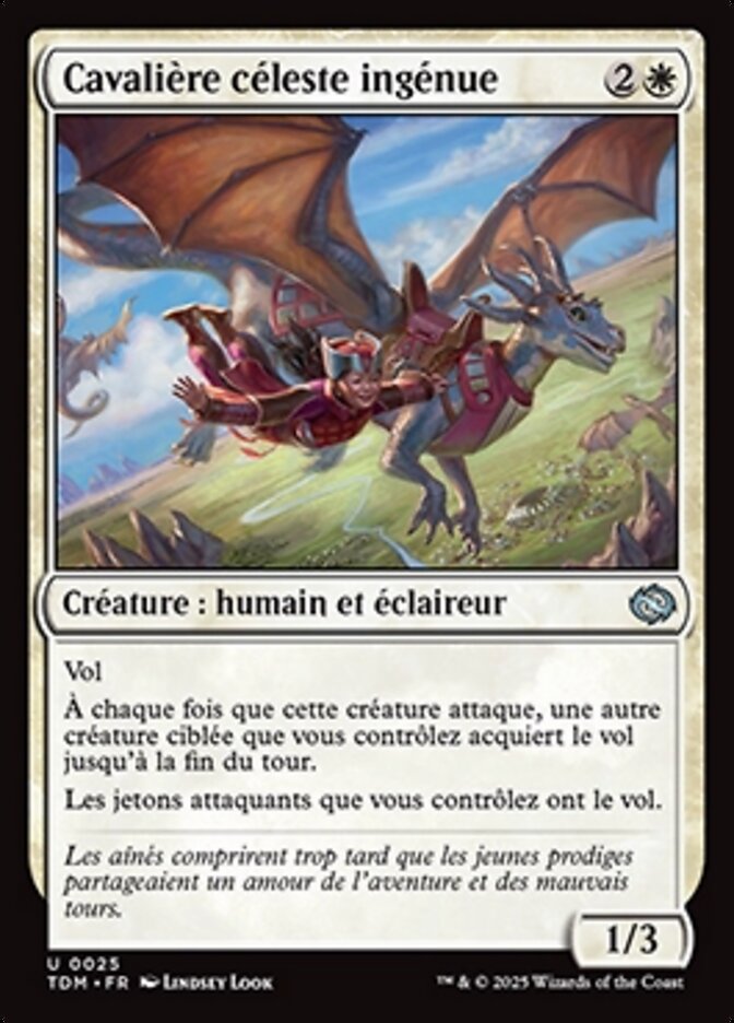 image Cavalière céleste ingénue