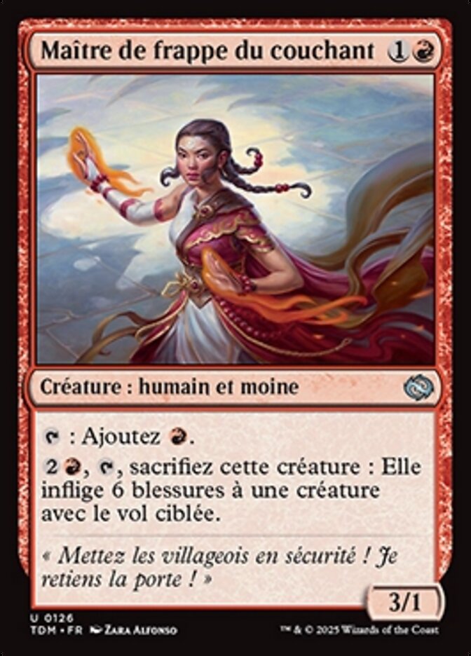 image Maître de frappe du couchant