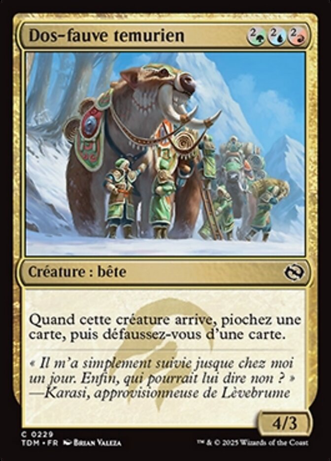 image Dos-fauve temurien