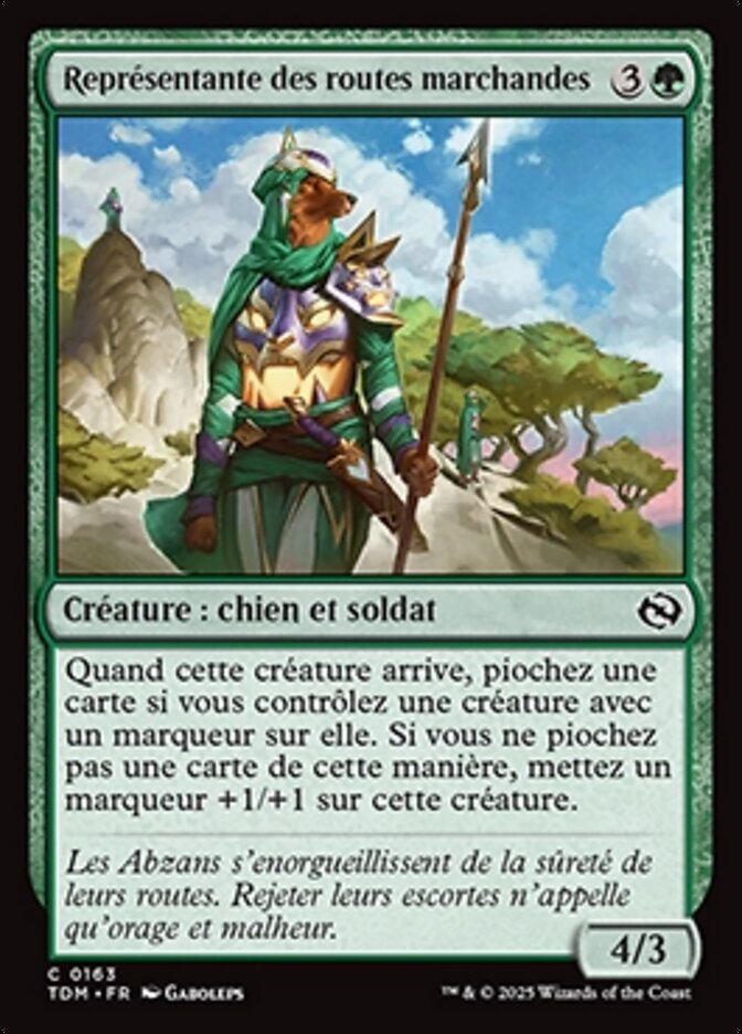 image Représentante des routes marchandes