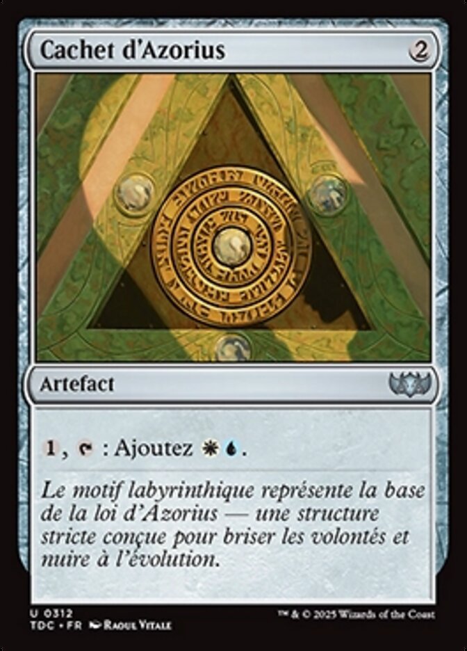 image Cachet d'Azorius