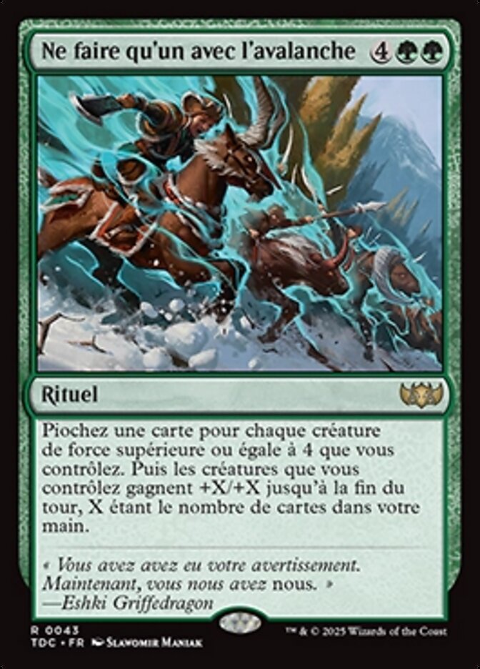image Ne faire qu'un avec l'avalanche