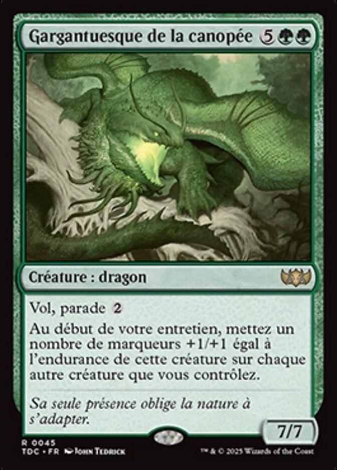 image Gargantuesque de la canopée