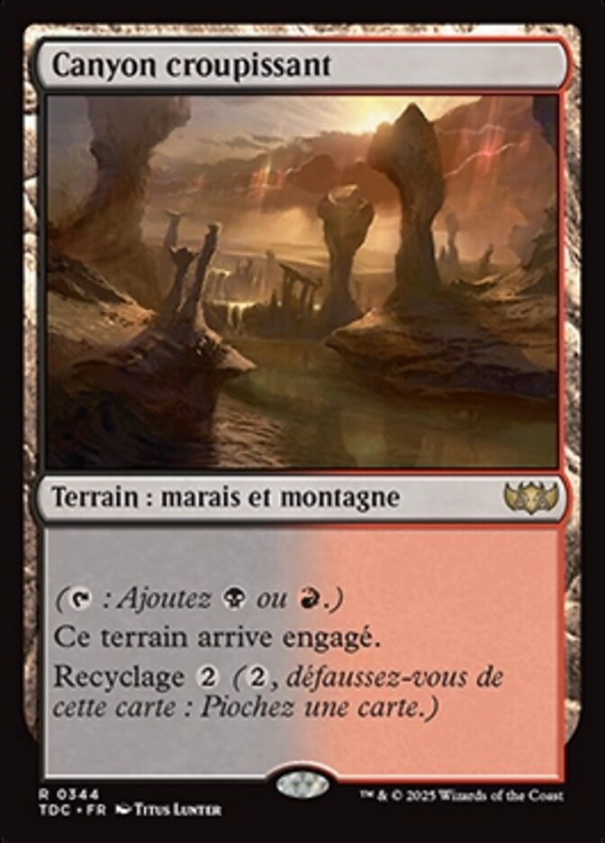 image Canyon croupissant