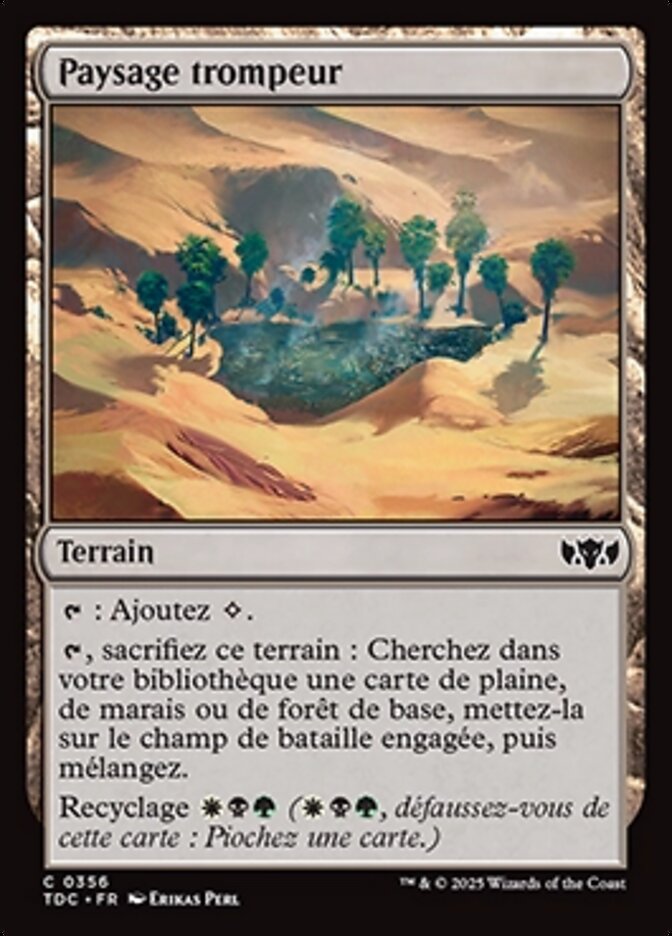 image Paysage trompeur