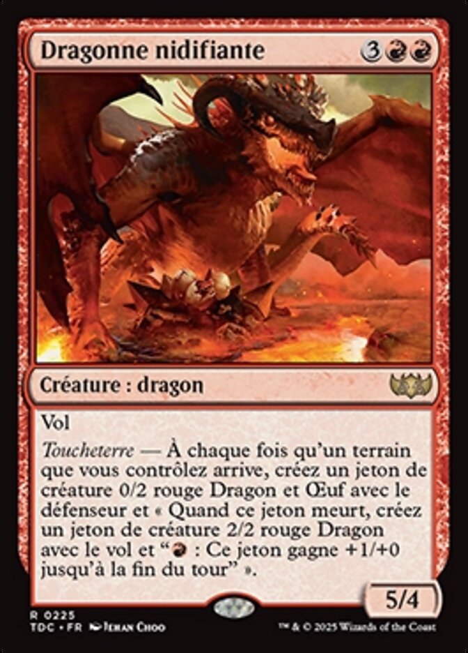 image Dragonne nidifiante