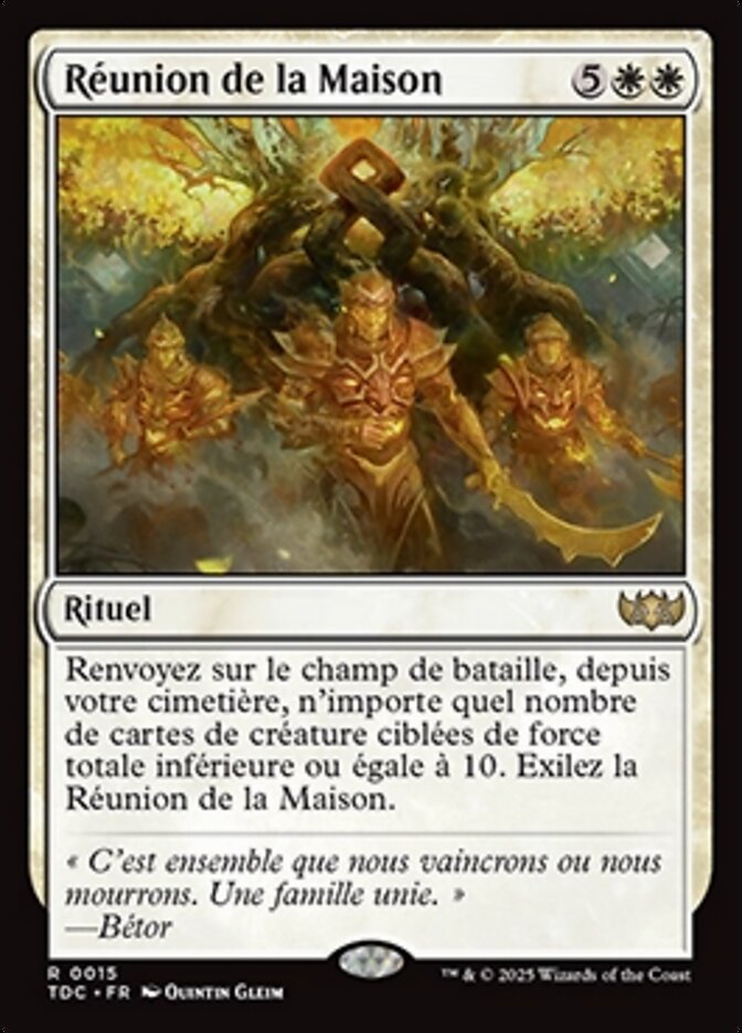 image Réunion de la Maison