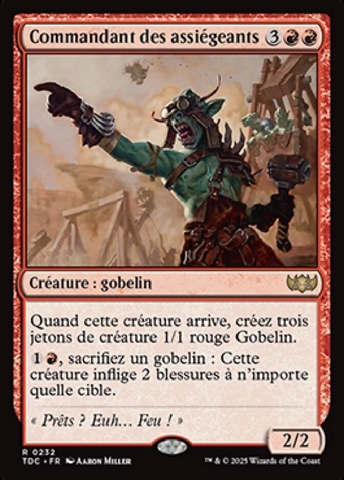 image Commandant des assiégeants