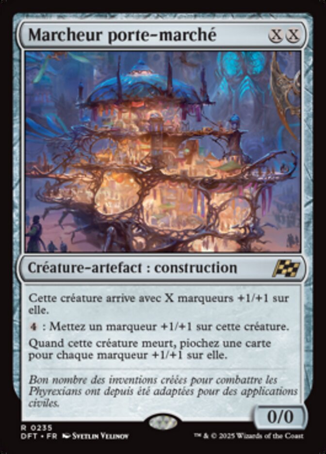 image Marcheur porte-marché