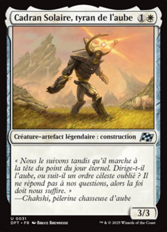 image Cadran Solaire, tyran de l'aube