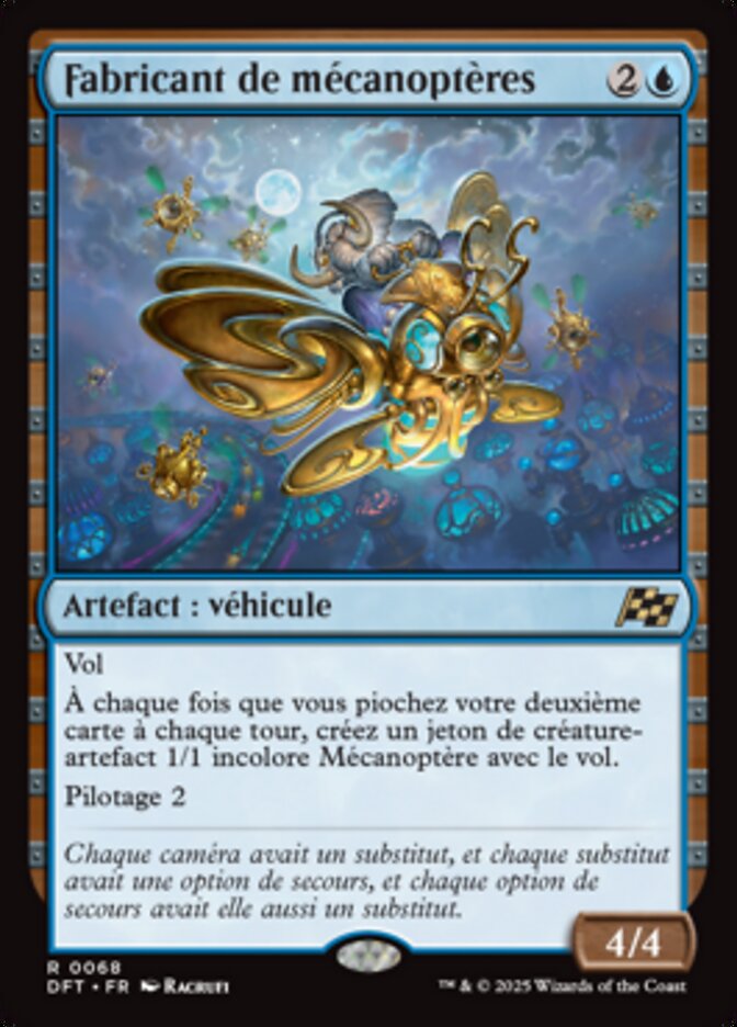 image Fabricant de mécanoptères