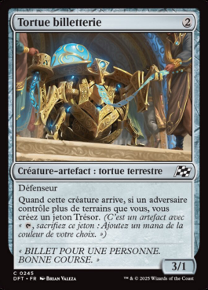 image Tortue billetterie