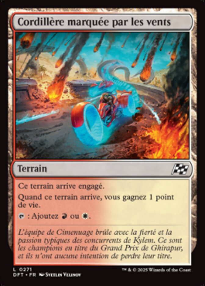 image Cordillère marquée par les vents