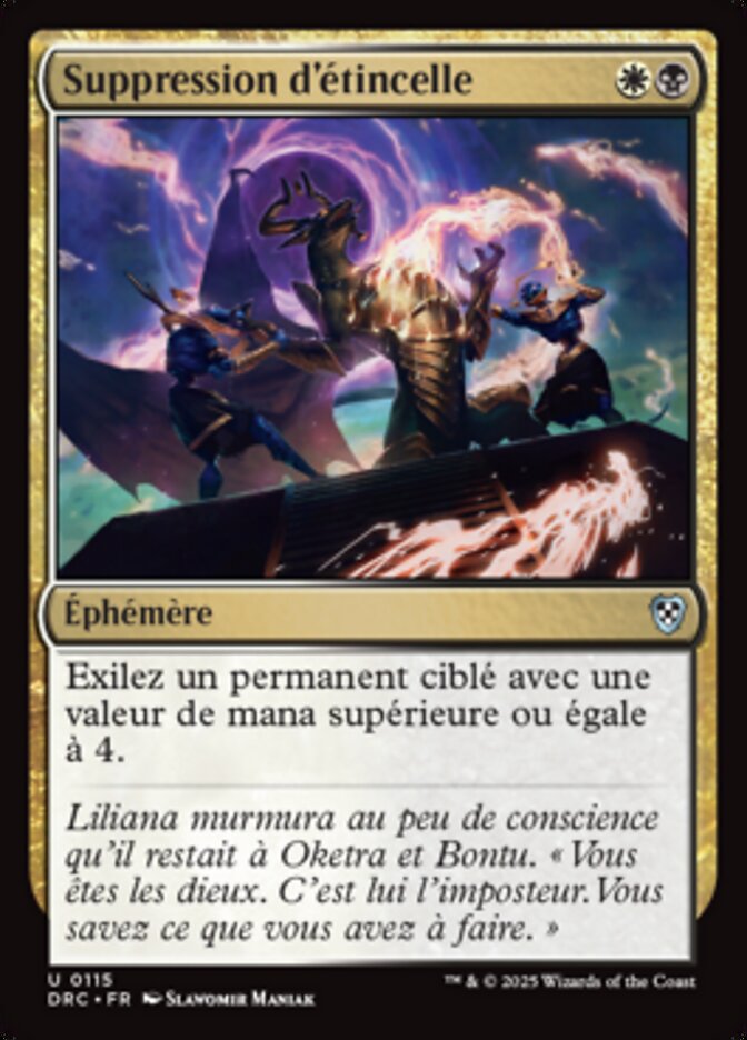 image Suppression d'étincelle