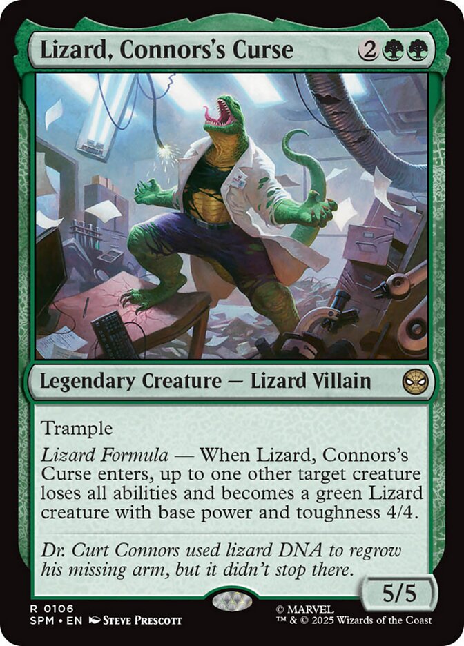 image Lizard, Connors's Curse