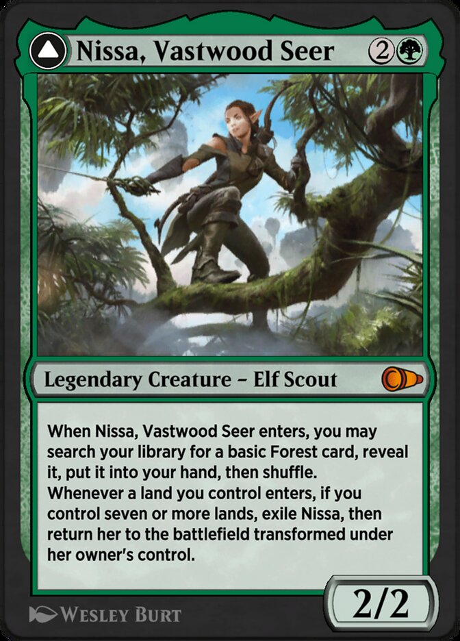 image Nissa, Vastwood Seer // Nissa, Sage Animist