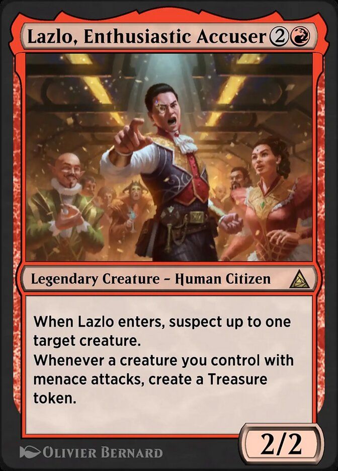 image Lazlo, Enthusiastic Accuser