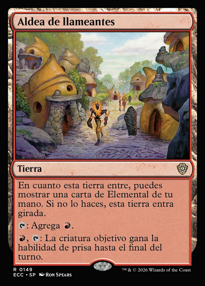 Aldea de llameantes