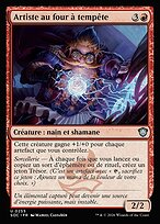 Artiste au four à tempête
